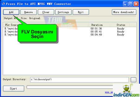 Freez Flv to AVI MPEG WMV Converter